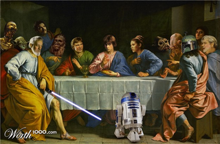 Illustration for article titled The Most Exalted Star Wars Religious Art In The Universe